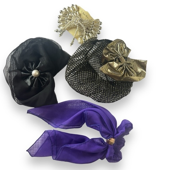 Bundle of Vintage Hair Accessories Bows Barrettes main image 4